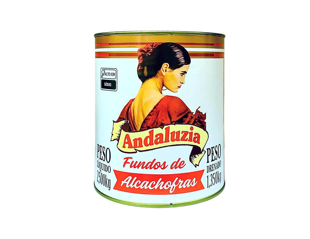 ALCACHOFRA FUNDO ANDALUZIA 2,5 KG (CX 2 LT)